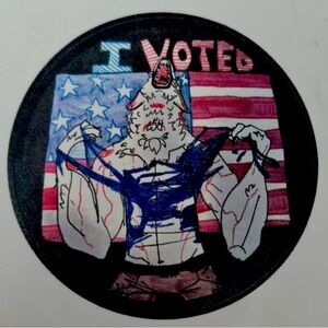 ‘I Voted’ Werewolf Sticker NEW - Rare!